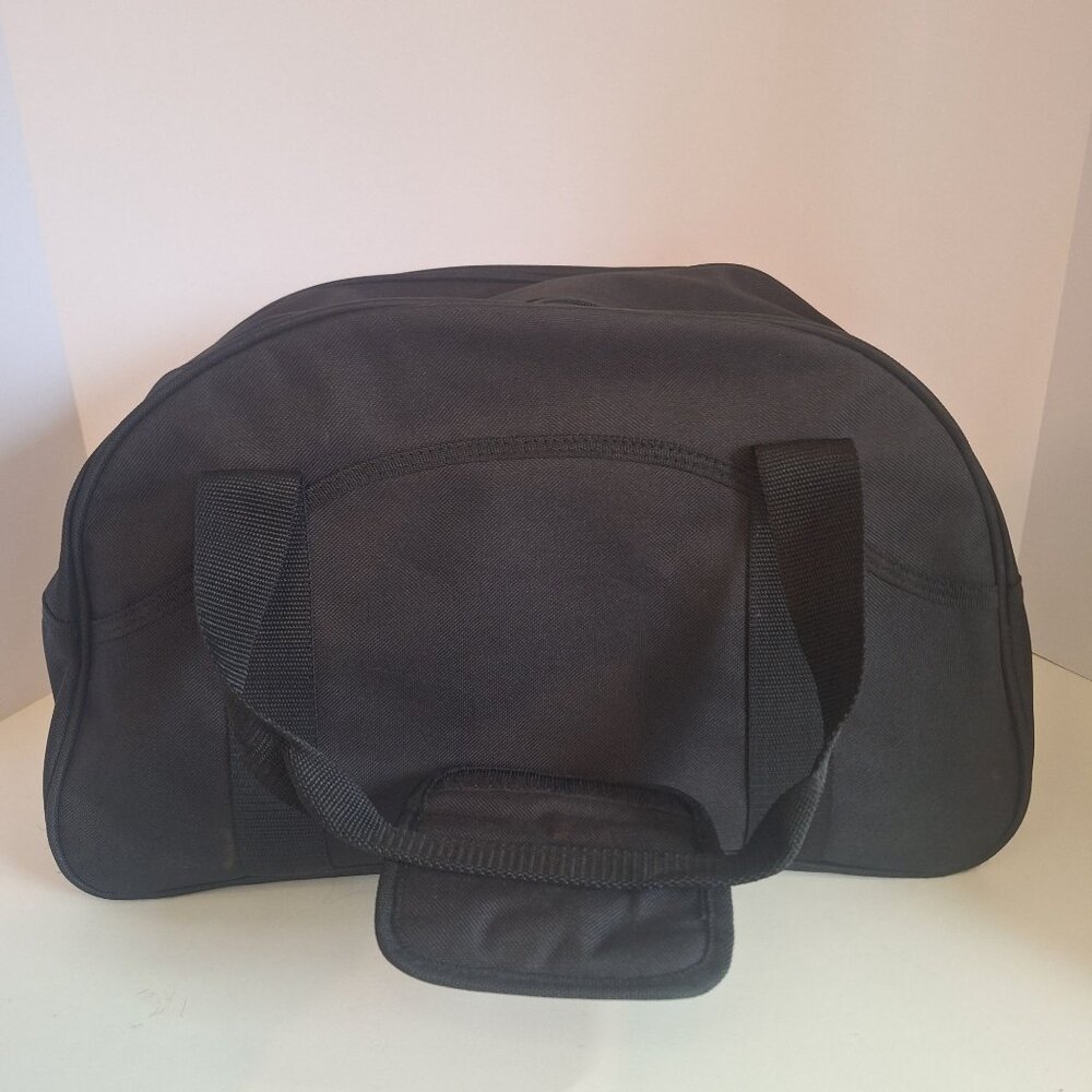 Ariat Black Polyester Duffle Bag With Zippered Pocket & Double Handles  16x10x6" - Picture 8 of 12